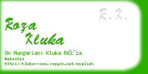 roza kluka business card